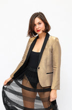 Load image into Gallery viewer, Zadig &amp; Voltaire Deluxe Gold Blazer
