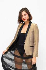 Zadig & Voltaire Deluxe Gold Blazer