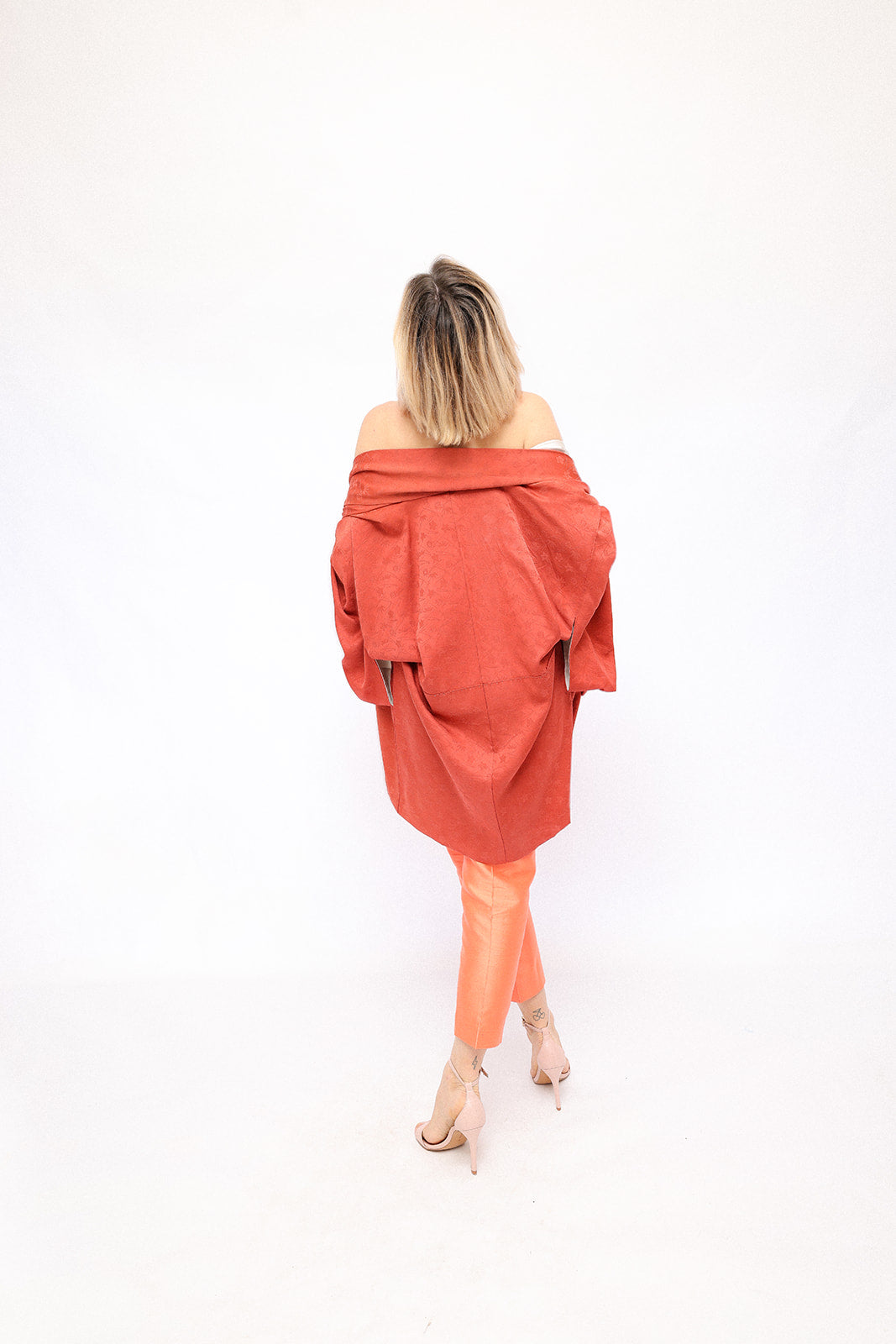 Vintage Terracotta Kimono