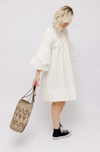 Load image into Gallery viewer, Lee Mathews Cream &amp; White Striped Dress
