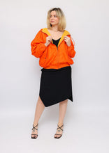 Load image into Gallery viewer, Vintage Orange Bomber Jacket
