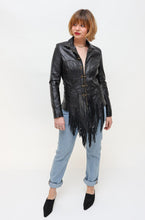 Load image into Gallery viewer, Vintage Leather Tassel Jacket
