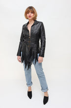 Load image into Gallery viewer, Vintage Leather Tassel Jacket
