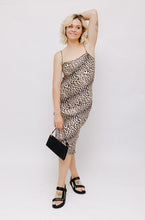 Load image into Gallery viewer, Bec and Bridge Silk Animal Print Slip Dress
