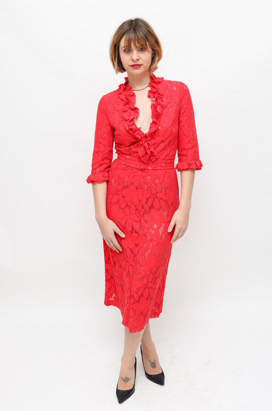 Scanlan theodore red store dress