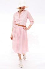 Load image into Gallery viewer, Vintage Pink &amp; White Candy Stripe Dress
