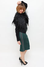 Load image into Gallery viewer, Scanlan Theodore Crepe Knit Green skirt
