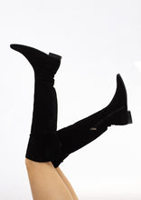 Load image into Gallery viewer, Mally Black Suede Boot

