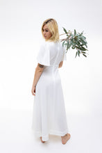 Load image into Gallery viewer, 70&#39;s White Maxi Dress
