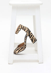 Senso Faux Animal Hair Print Heel