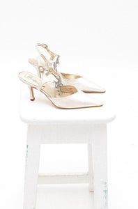 Vintage Cream Wedding Heels