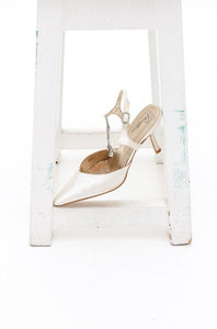 Vintage Cream Wedding Heels