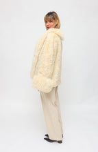 Load image into Gallery viewer, Vintage Wool Shearling Cream Coat
