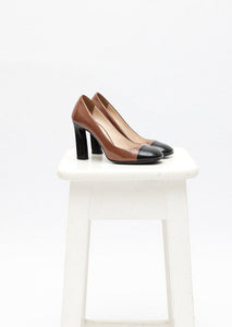 Prada Patent 2 tone Heels