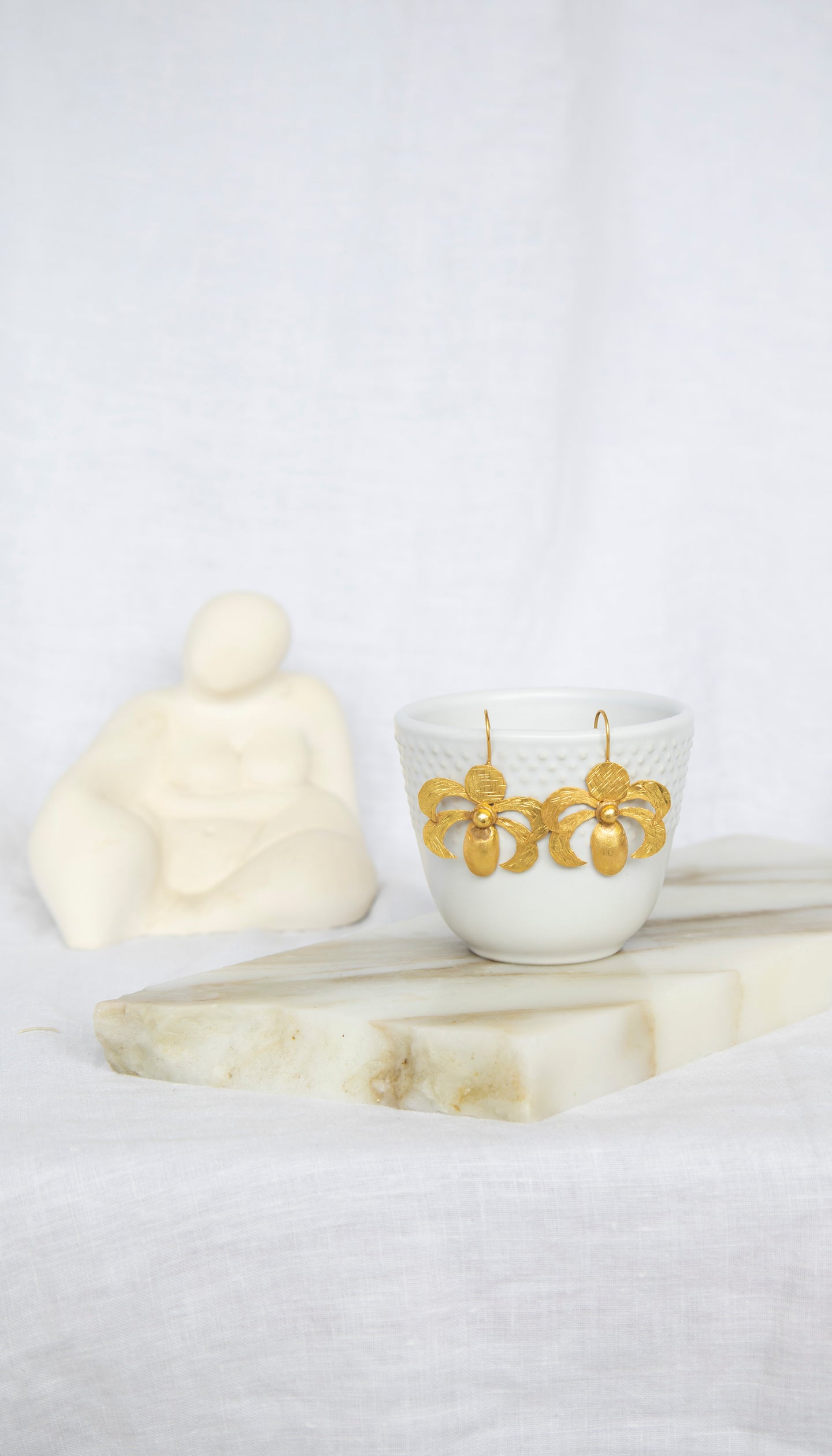Gold Plated 'Bumble' Earring