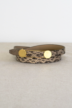Load image into Gallery viewer, Faux Python Buckle Belt
